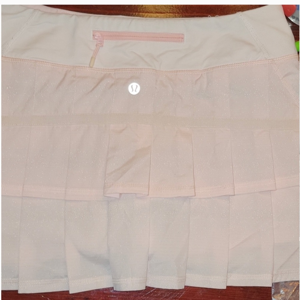 Lululemon Pace Setter Skirt Shimmer Pink sz 6 tennis run golf RARE